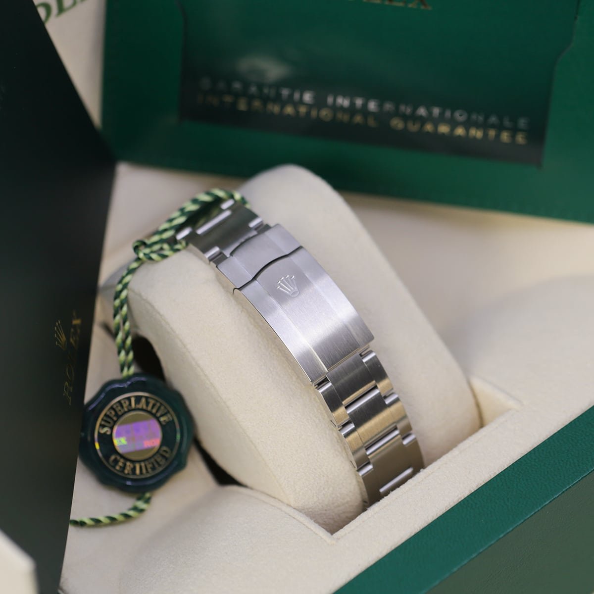 Rolex Oyster Perpetual 124300-0008 Turquoise blue Celebration Dial - Image 7