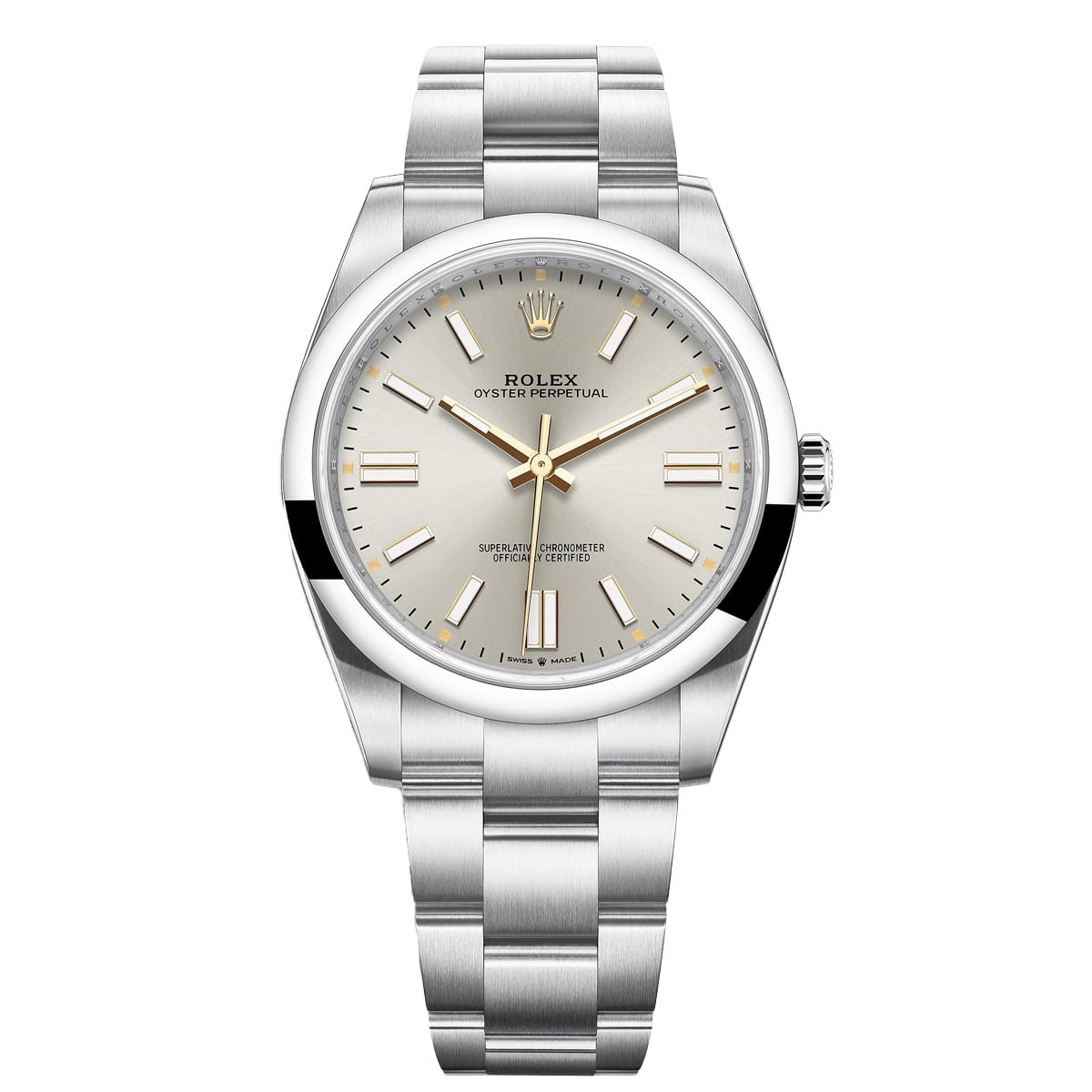 Rolex 124300-0001 Oyster Perpetual Stainless Steel Silver Index Dial 41mm Watch