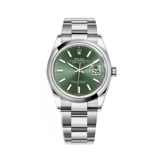 Rolex Datejust 126200-0024 Mint Green Dial Stainless Steel Oyster Bracelet Watch