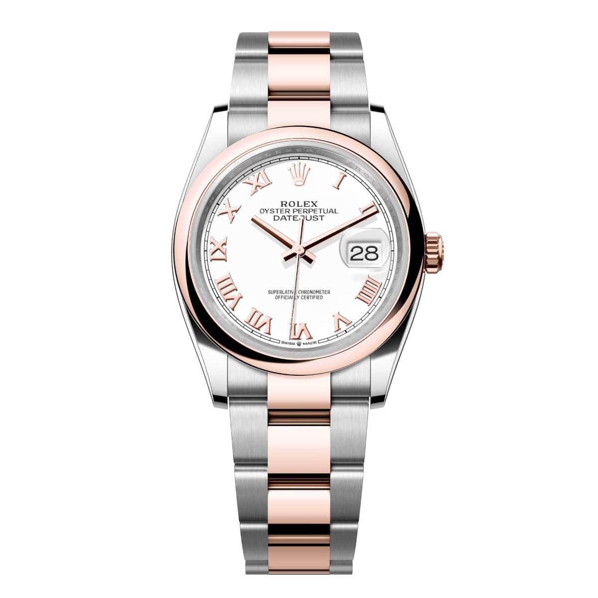 Rolex Datejust 126201-0016 White 36mm Dial Oyster Bracelet Watch