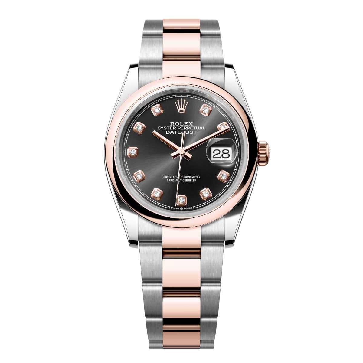 Rolex Datejust 126201-0020 Black 36mm Dial Oyster Bracelet Watch