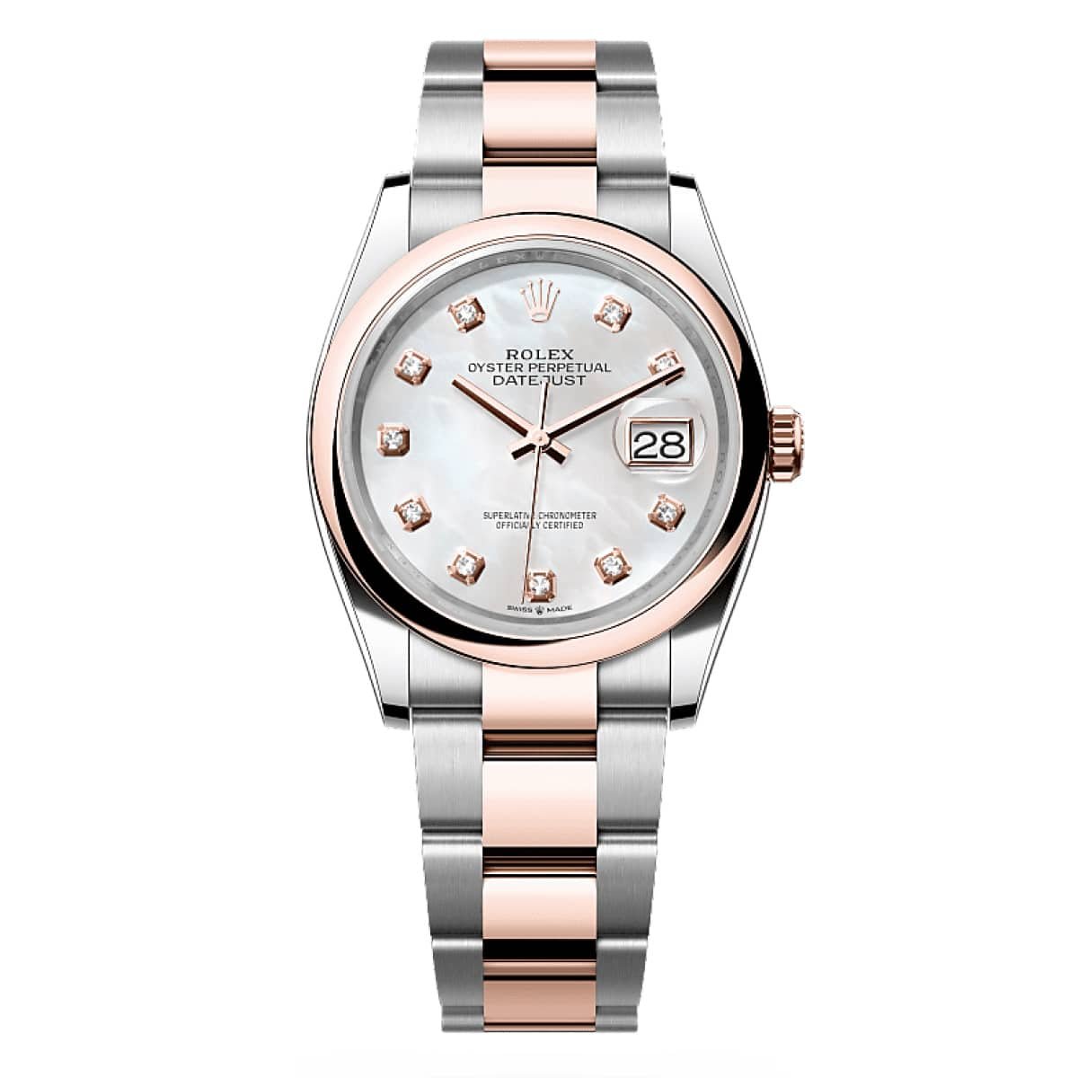 Rolex Datejust 126201-0022 Mother-of-Pearl 36mm Dial Oyster Bracelet Watch