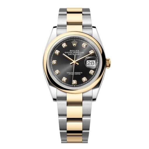 Rolex Datejust 126203-0022 Black Dial 36mm Domed Bezel Oyster Bracelet