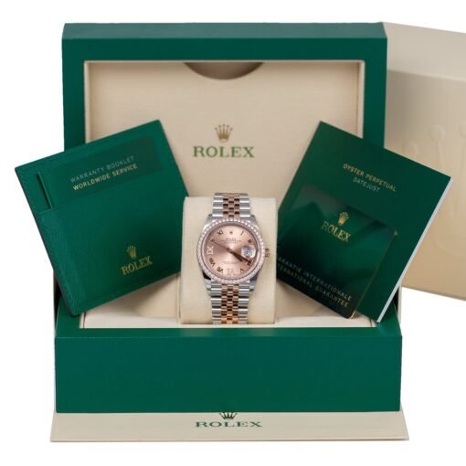 Rolex Datejust 126281RBR-0015 Rosé Dial 36mm Jubilee Bracelet Watch - Image 2