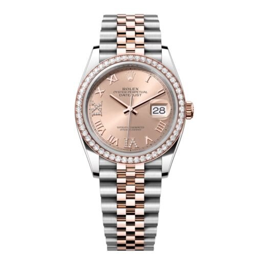 Rolex Datejust 126281RBR-0015 Rosé Dial 36mm Jubilee Bracelet Watch