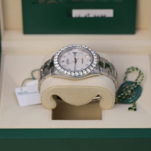 Rolex 126300 Datejust 41mm Aftermarket Mother of Pearl Diamond Dial, Diamond Bezel and Lugs Watch - Image 6