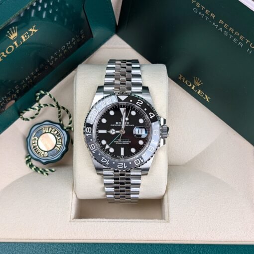 Rolex GMT-Master II 40mm 126710GRNR-0003 Black Dial Jubilee Watch - Image 2
