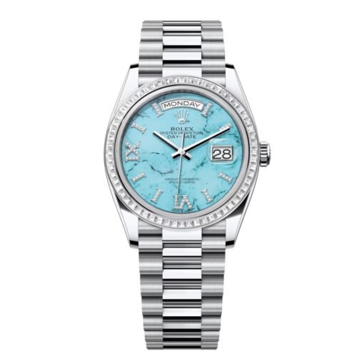 Rolex Day-Date 36mm 128396TBR-0016 Turquoise Dial President Bracelet