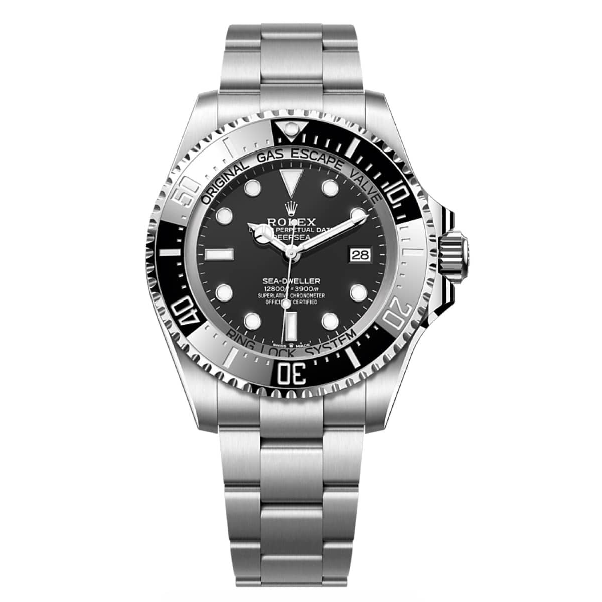 Rolex Deepsea 136660 Black Dial and Bezel Oyster Bracelet 44mm Watch