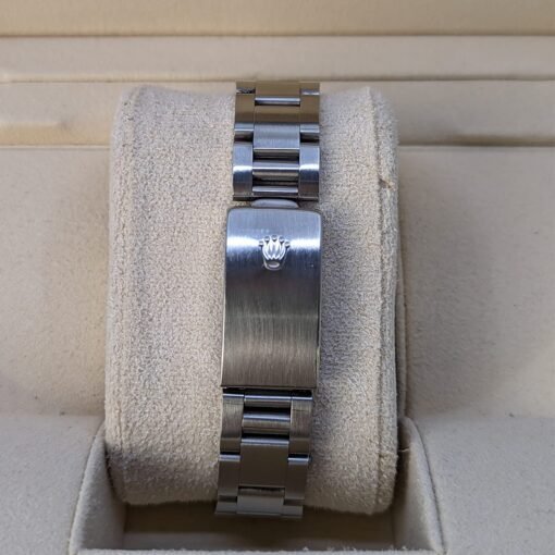 Rolex 15210 Oyster Perpetual Black Stick Dial 34mm Stainless Steel Smooth Bezel Watch - Image 4
