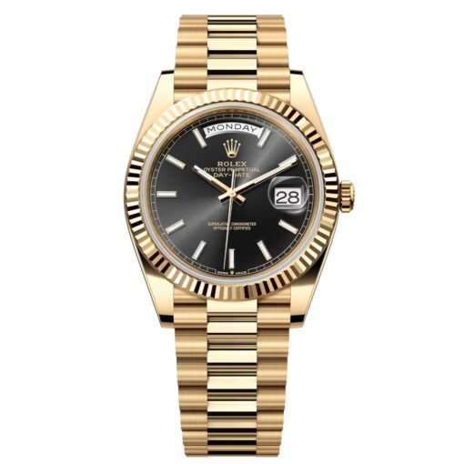Rolex Day-Date 40mm 228238-0067 Black Dial President Watch