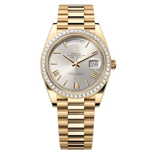Rolex Day-Date 40mm 228398TBR-0006 Silver Dial President Watch