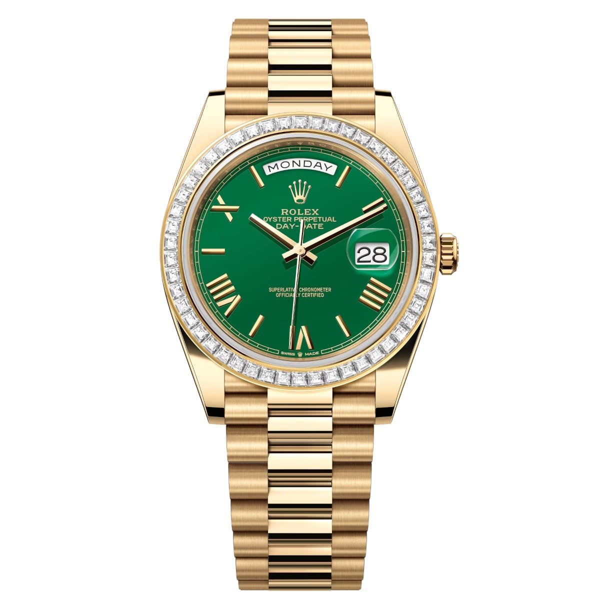 Rolex Day-Date 40mm 228398TBR-0039 Green Dial President Watch
