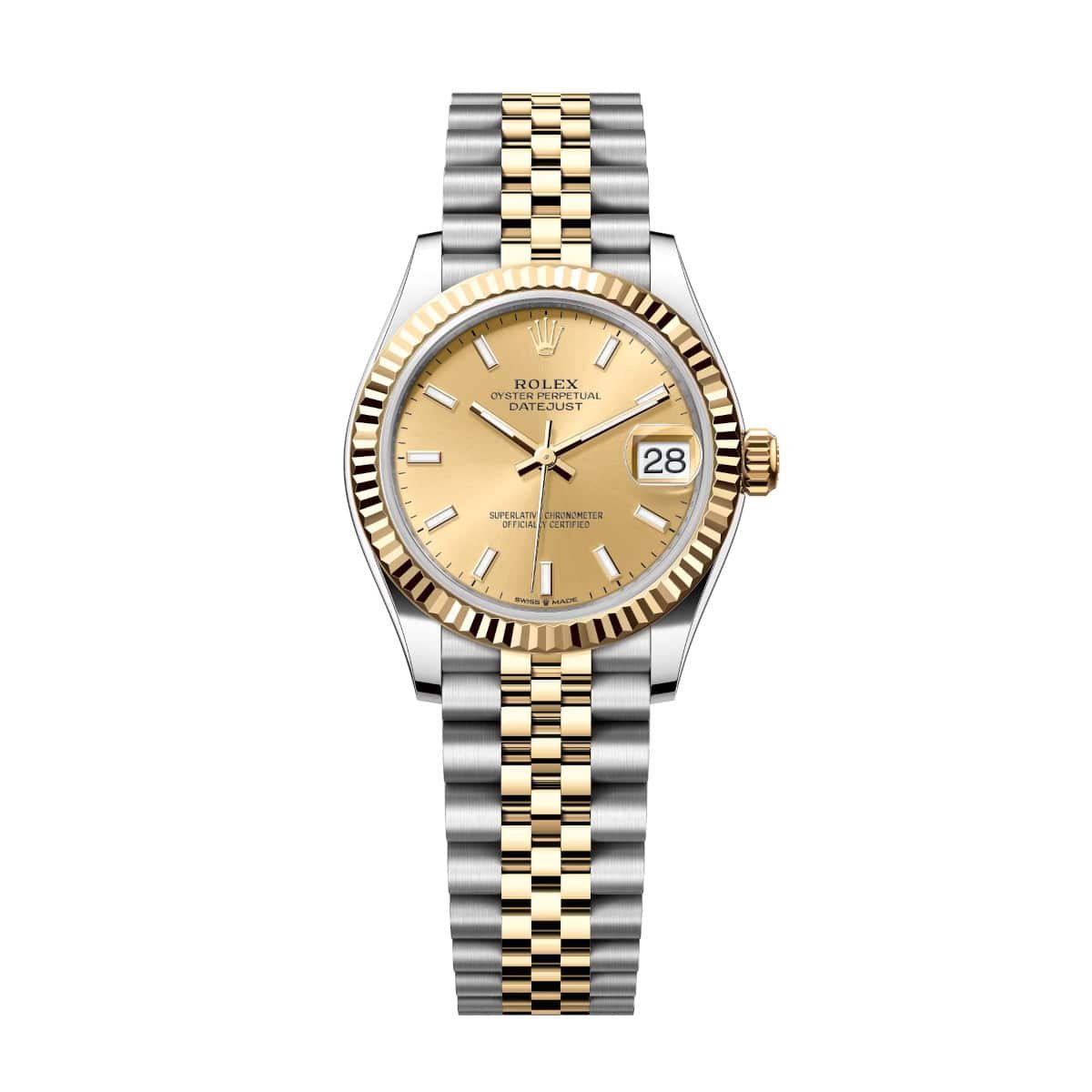 Rolex Datejust 31mm 278273-0014 Champagne Dial Stainless Steel and Yellow Gold Jubilee Watch