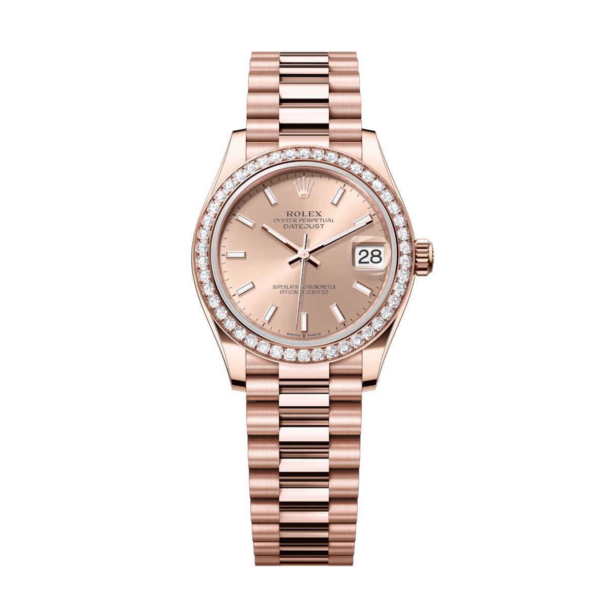 Rolex Datejust 278285RBR-0018 Rosé 31mm Dial