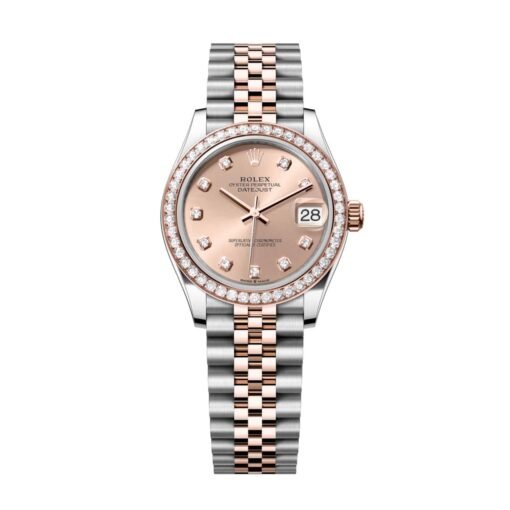 Rolex Datejust 278381RBR-0024 Rosé Diamond Dial Diamond-Set Bezel 31mm