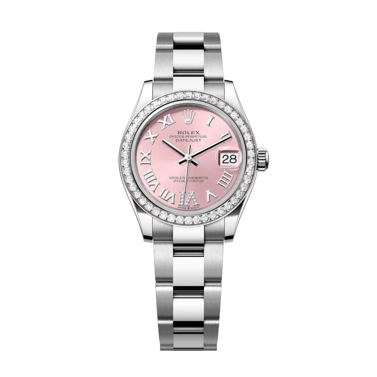 Rolex Datejust 278384RBR-0027 Pink 31mm Dial Oyster Watch
