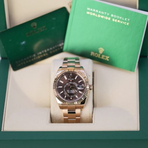 Rolex Sky-Dweller 326935 Everose Gold Chocolate Dial 42mm Watch - Image 2