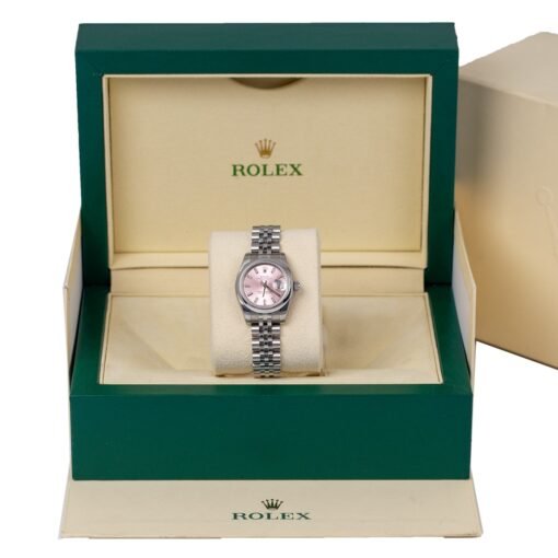 Rolex Lady-Datejust 179160 26mm Stainless Steel Pink Dial Watch - Image 2