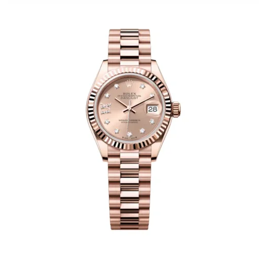 Rolex Lady-Datejust 279175-0029 Rosé Dial President Everose Gold