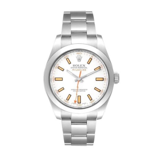 Rolex Milgauss 116400 White Dial Stainless Steel Oyster Bracelet 40mm