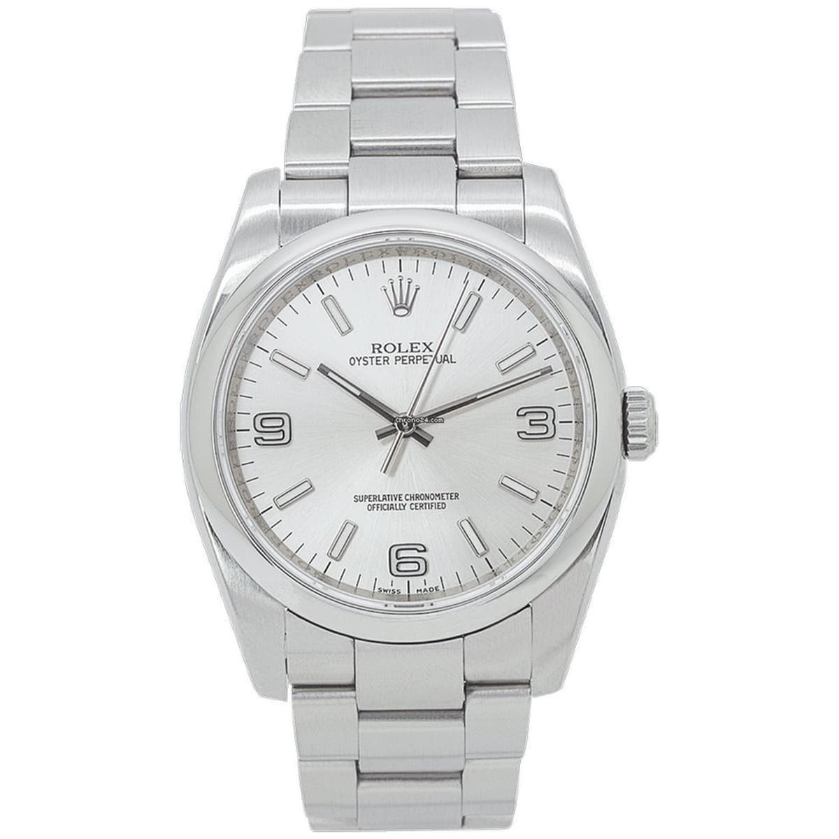 Rolex 116000-1 Oyster Perpetual 36mm Silver Dial Watch