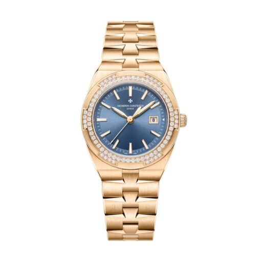 Vacheron Constantin 1225V/200R-H015 Overseas Denim Blue Dial Pink Gold