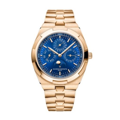 Vacheron Constantin 4300V/220R-B509 Overseas Perpetual Calendar Blue Dial Pink Gold