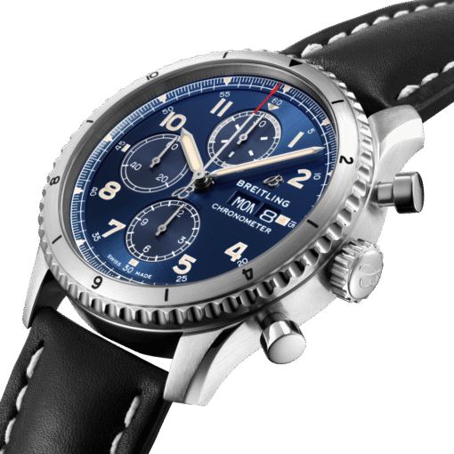 Breitling A13316101C1X1 Aviator 8 Chronograph 43 Stainless Steel Blue Dial - Image 2