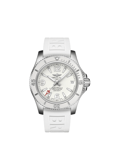Breitling A17316D21A1S1 Ladies Superocean Automatic 36 Stainless Steel White Dial