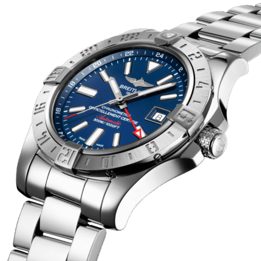 Breitling A32390111C1A1 Avenger II GMT Stainless Steel 43mm “Mariner Blue” Dial - Image 3