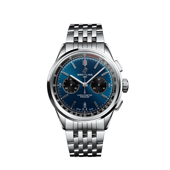 Breitling AB0118221C1A1 Premier B01 Chronograph 42 Stainless Steel Blue Dial