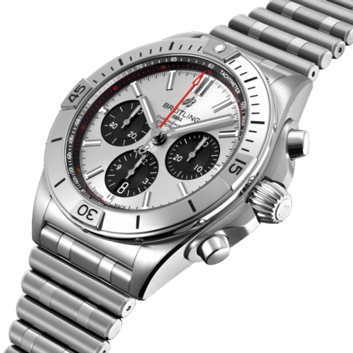 Breitling AB0134101G1A1 Chronomat B01 42 Stainless Steel Silver Dial Watch - Image 3