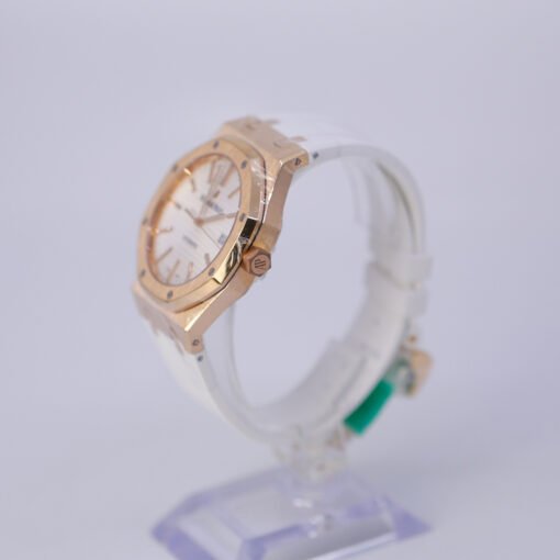 Audemars Piguet 15400OR.OO.1220OR.02 41mm Royal Oak White Dial White Rubber Strap Selfwinding - Image 2