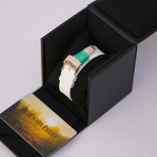 Audemars Piguet 15400OR.OO.1220OR.02 41mm Royal Oak White Dial White Rubber Strap Selfwinding - Image 5
