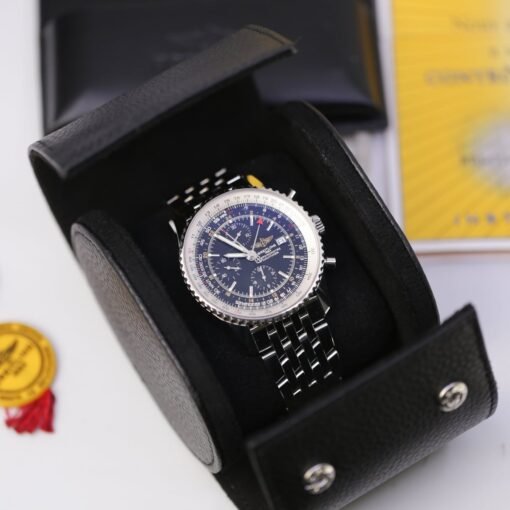Breitling A24322121B2A1 Navitimer Chronograph GMT 46 Black Dial Watch - Image 3