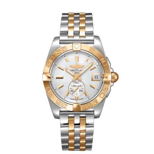 Breitling  C37330121A1C1 Galactic Automatic Stainless Steel and 18k Rose Gold 36mm White Mother-Of-Pearl dial