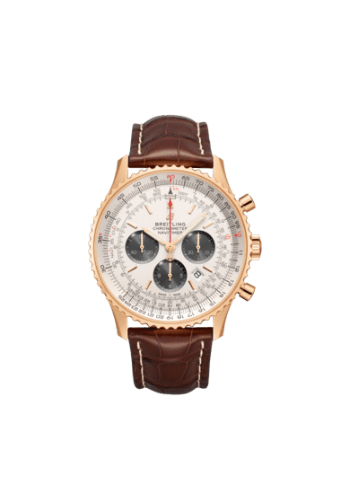 Breitling RB0127121G1P2 Navitimer B01 Chronograph 46 18K Rose Gold Silver Dial 46mm