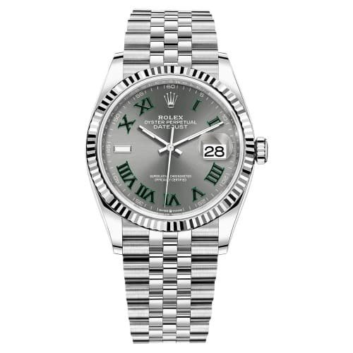 Rolex 126234-0045 Datejust Slate Roman Dial Jubilee Watch