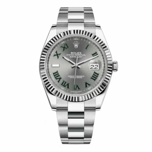 Rolex 126334-0021 Datejust Wimbledon Dial 41mm Stainless Steel Oyster