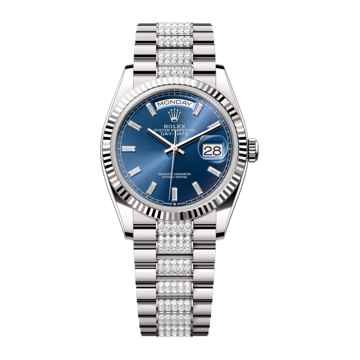 Rolex Day-Date 128239-0070 Blue Diamond Dial