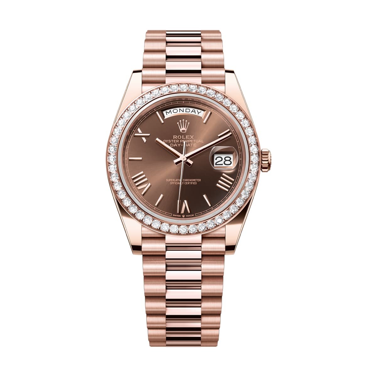 Rolex Day Date 228345rbr-0009 Chocolate Roman Dial