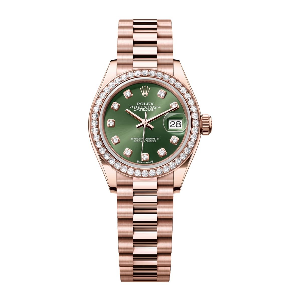 Rolex Lady-Datejust 279135RBR-0014 Olive Green Diamond Dial