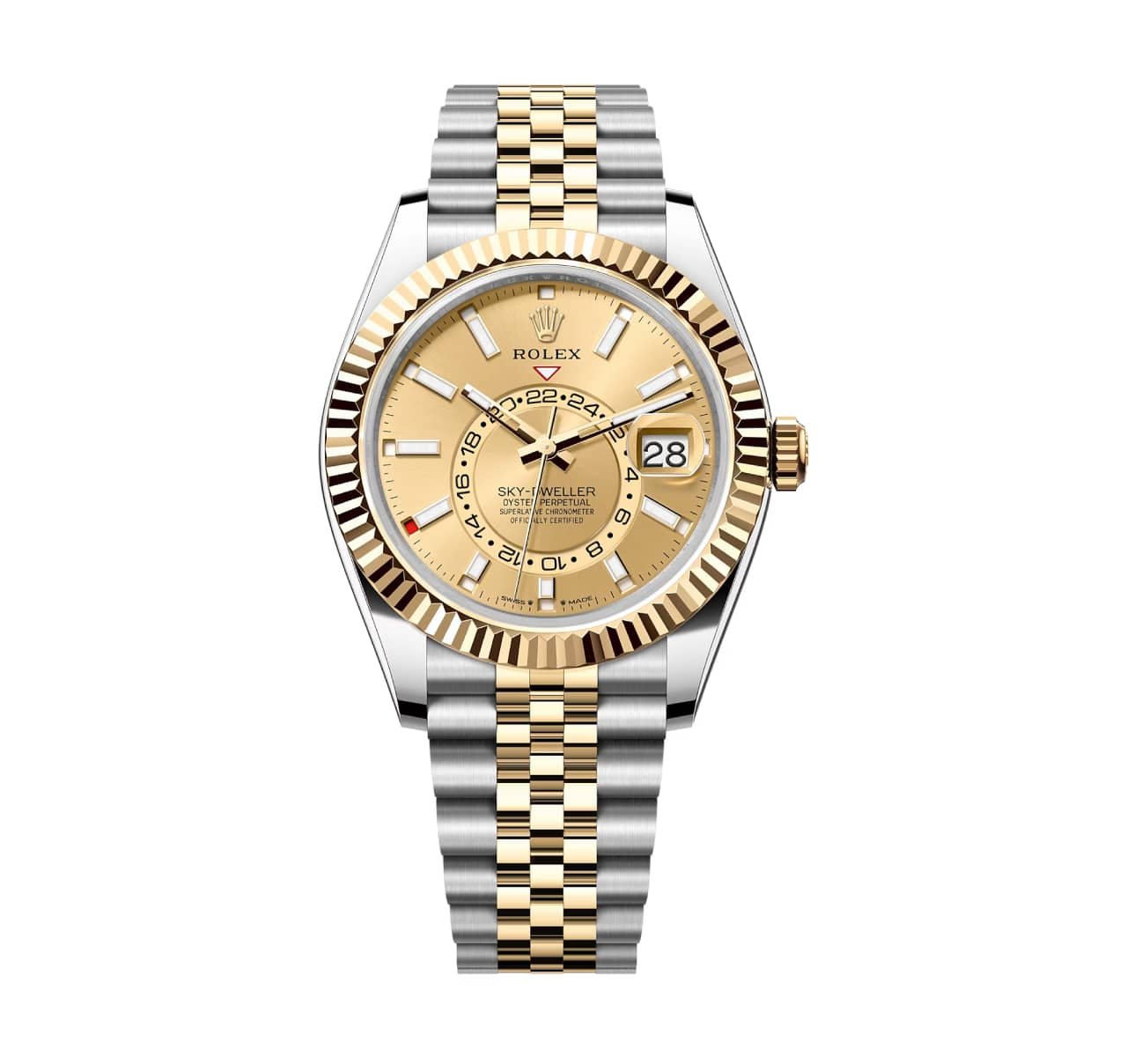 Rolex Sky-Dweller 336933-0002 Champagne Dial Jubilee Bracelet