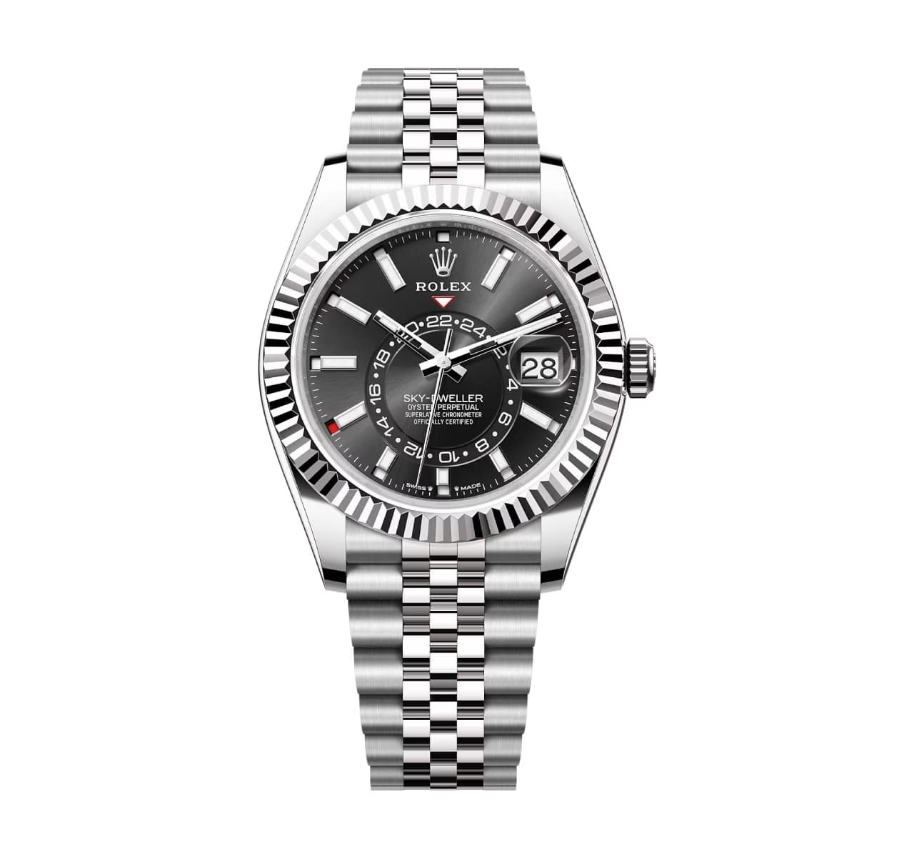 Rolex Sky-Dweller 336934-0008 Black Dial Jubilee Bracelet
