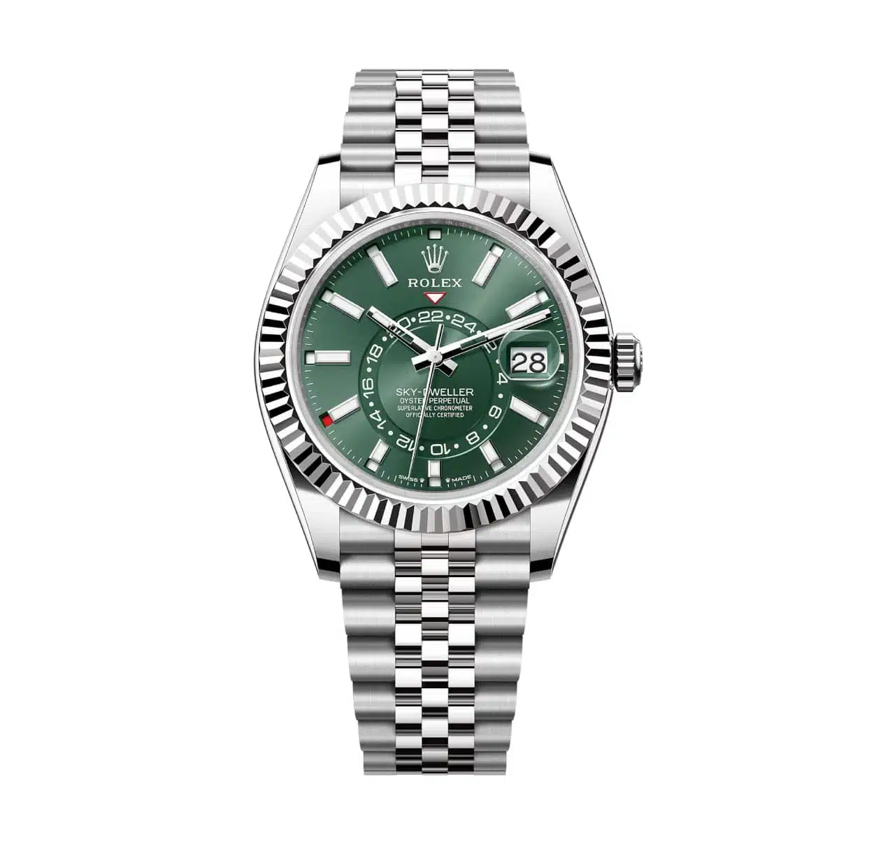 Rolex Sky-Dweller 336934-0002 Green Dial Jubilee Bracelet