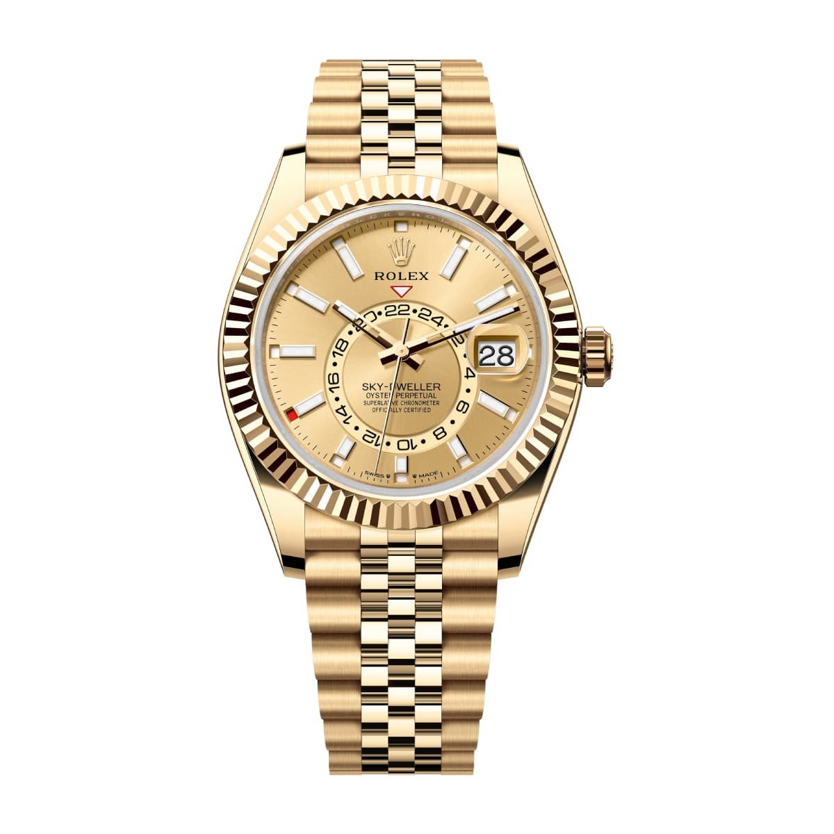 Rolex Sky-Dweller 336938-0004 Champagne Dial Jubilee Bracelet