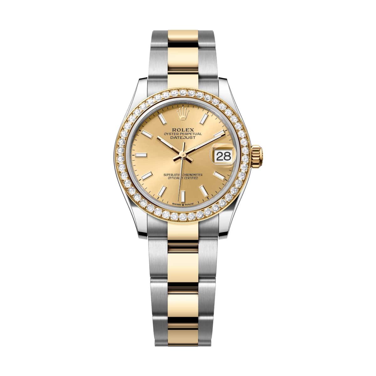 Rolex Datejust 278383RBR-0013 31mm Champagne Dial Oyster Bracelet