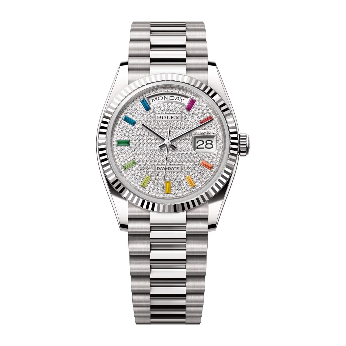 Rolex Day-Date 128239-0019 Diamond Paved Dial