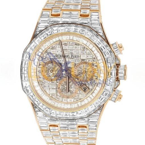 Audemars Piguet  26470OR  Royal Oak Offshore  18K Rose Gold Iced Out Diamond